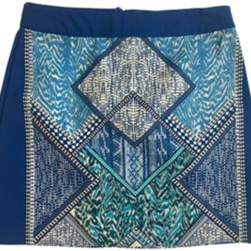 Tribal blue skirt